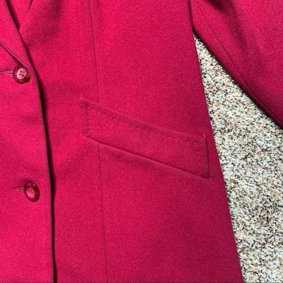 Pendleton Double Breast Peacoat Red Wool Size 12 - Picture 4 of 13